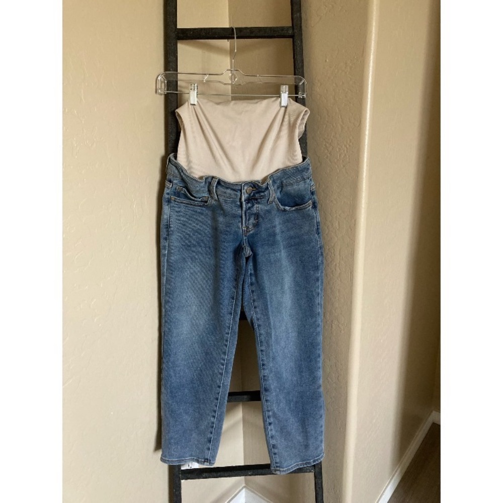BLANQI straight crop maternity jeans size 6